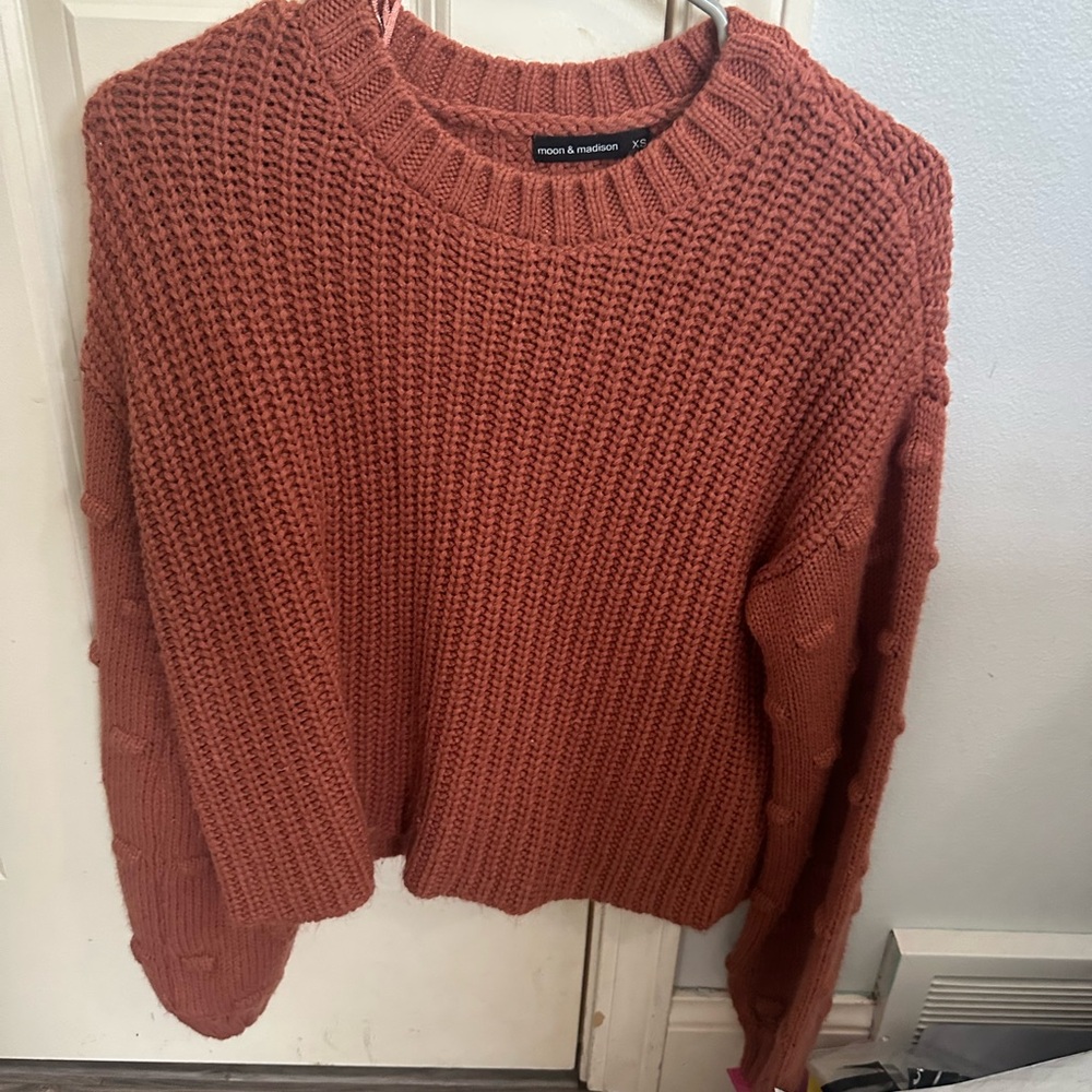 Moon & Madison Women's Warm Terracotta Sweater